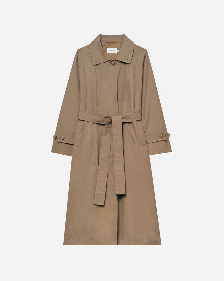 Cotton Blend Trench