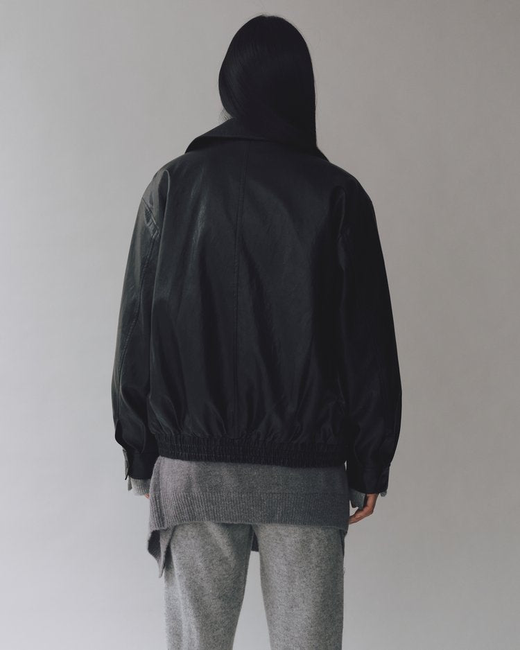 Vegan Leather Bomber