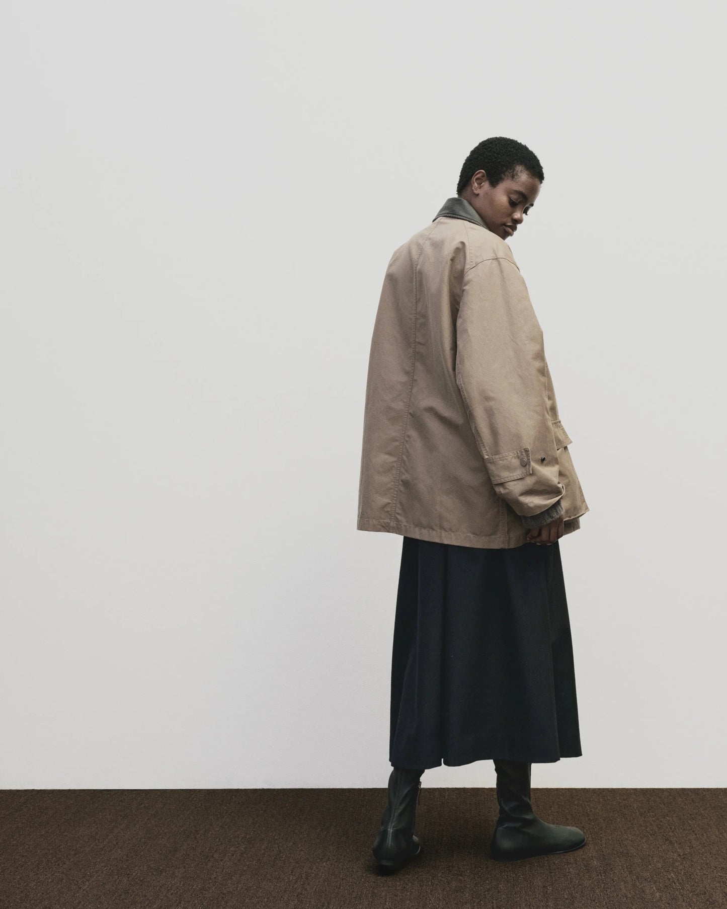 Oversized Jacket — Dark Beige