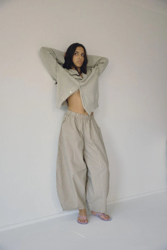 The Stripe Barrel Pant