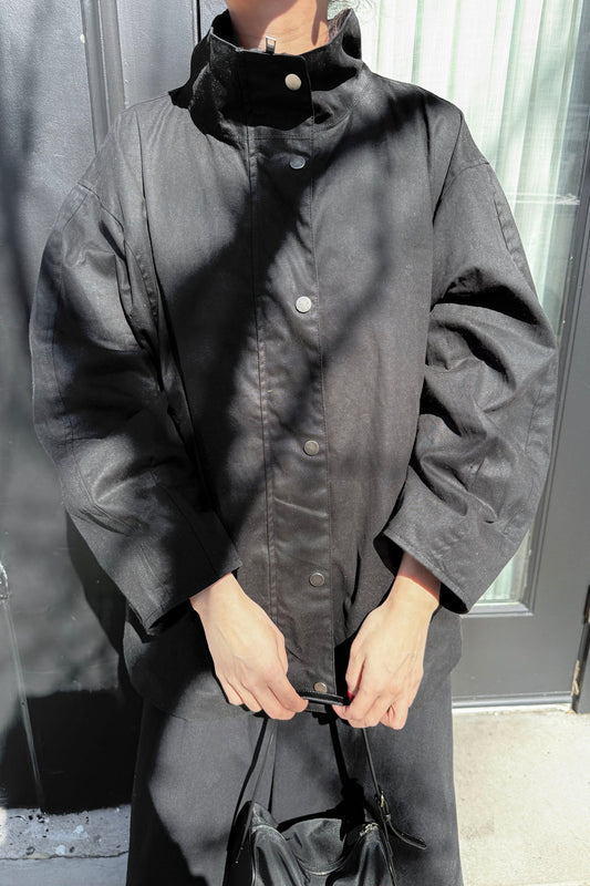 Blair Waxed Cotton Jacket — Black