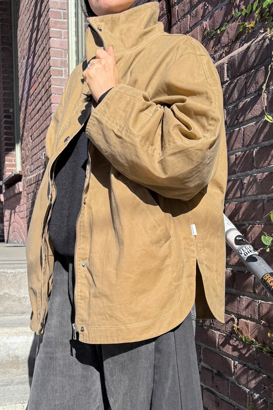 Blair Waxed Cotton Jacket — Khaki