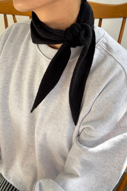 Cashmere Bandana — Black