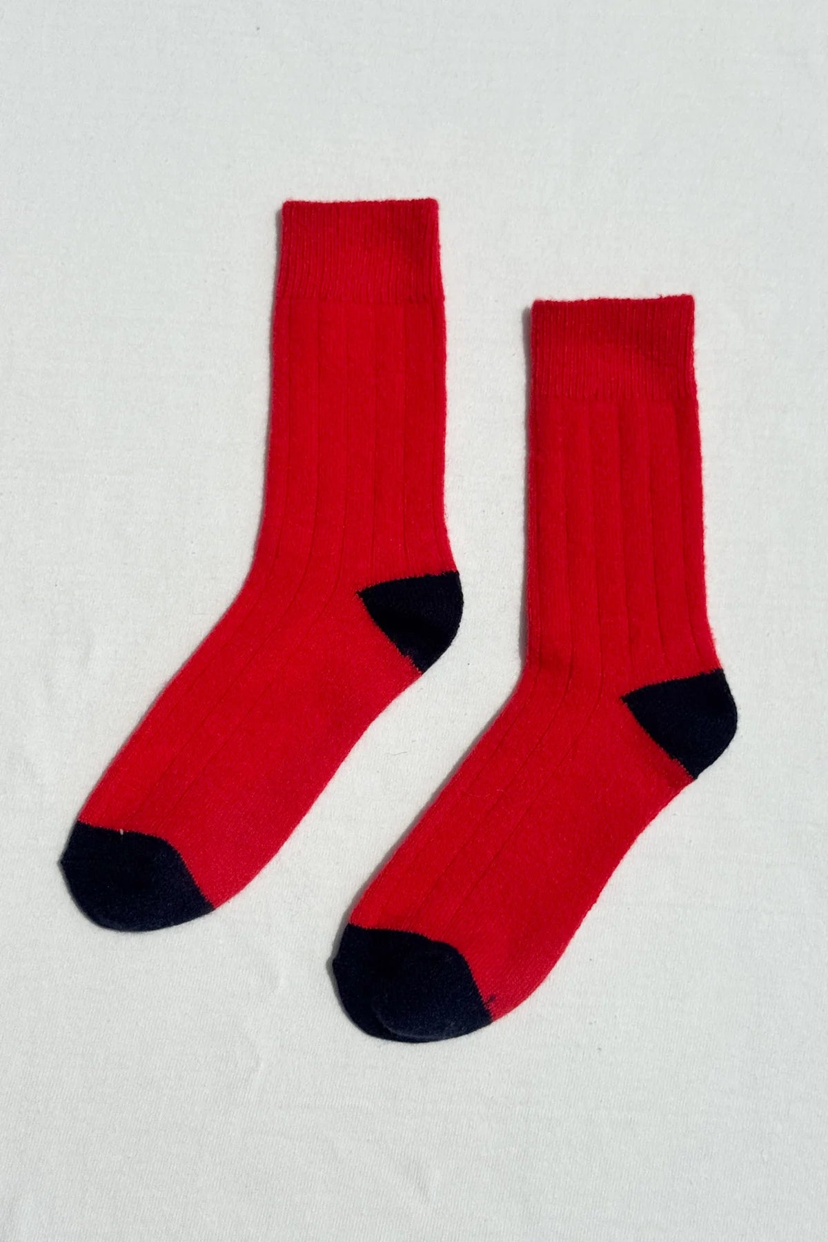 Classic Cashmere Socks — Poppy Red