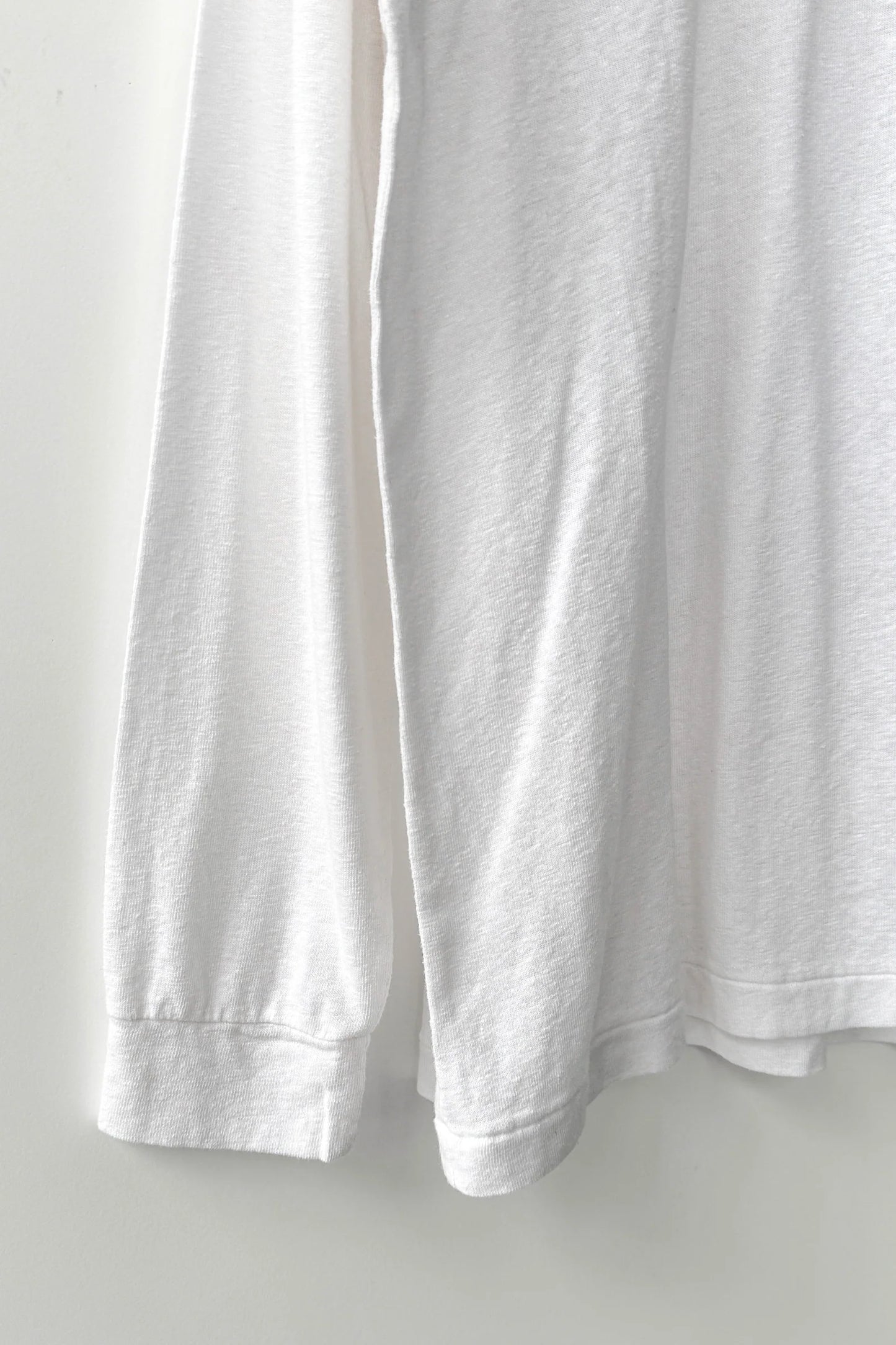 Haze Linen Blend Tee — White