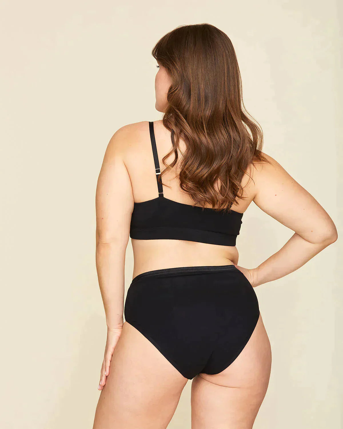 Subset Organic Cotton High Rise Brief - Stone