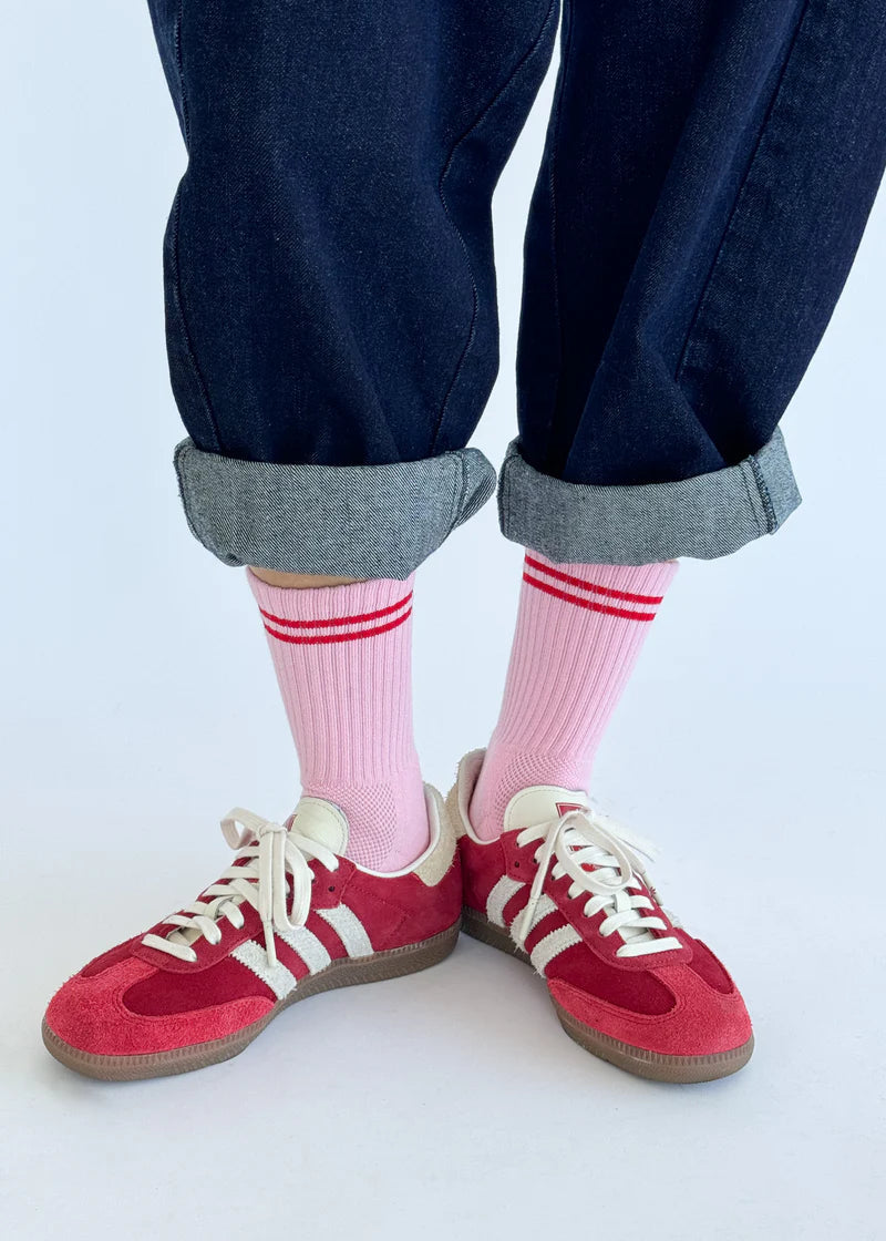 Boyfriend Sock - Amour Pink