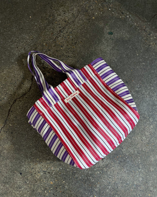 BIG Bengali Bag — Berry Stripe
