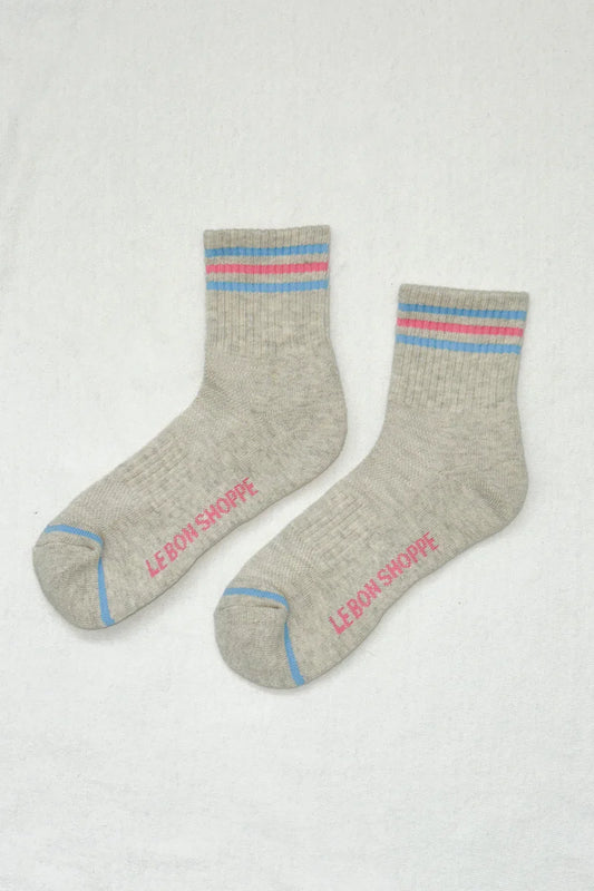 Girlfriend Sock - Bright Grey