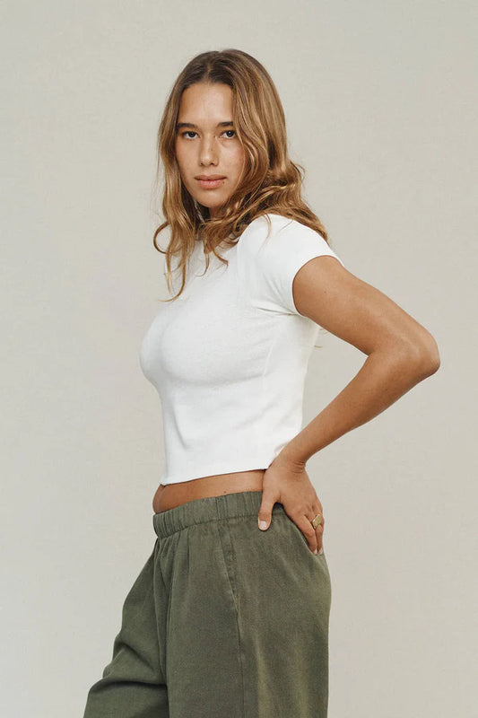 Isola Tee — Washed White