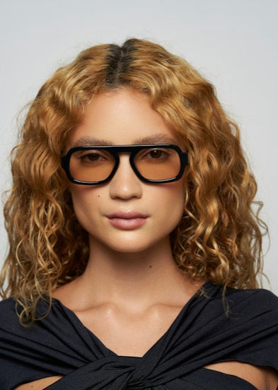 Jane Mini Sunglasses - Dark Tortoise Olive Lens