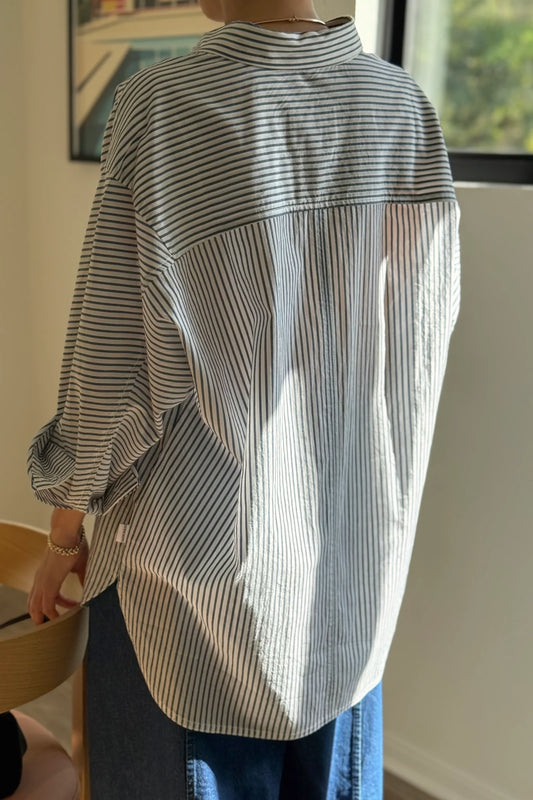 Light Weight Owen Shirt — Denim Stripe