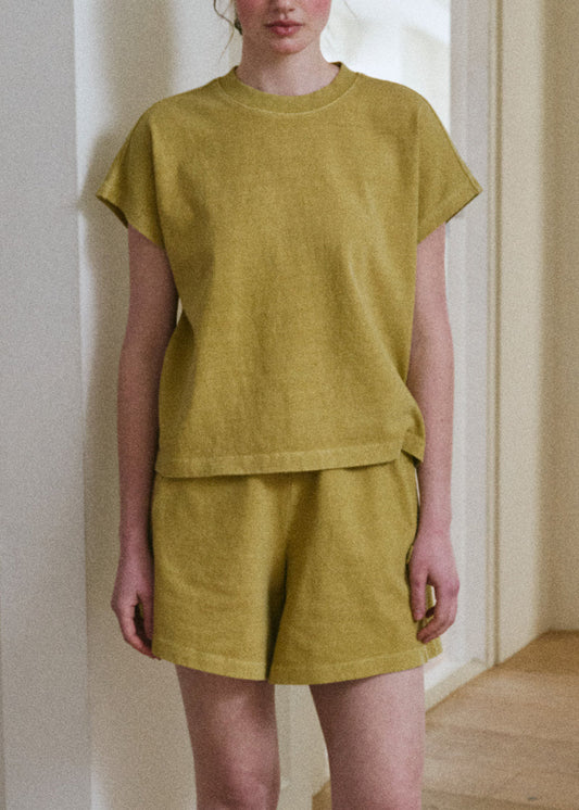 Flared Basketball Shorts - Ochre
