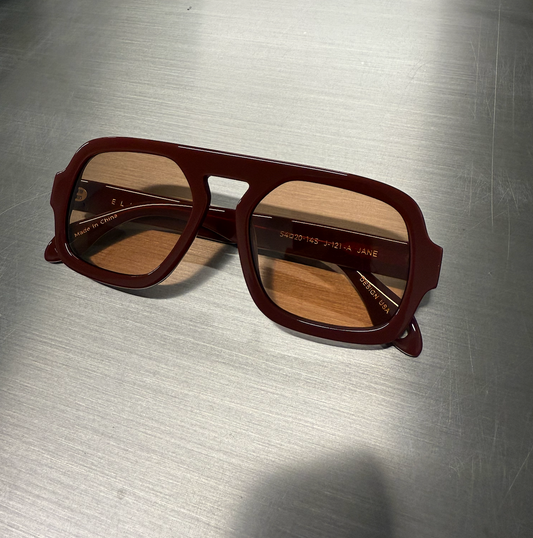 Jane Sunglasses — Deep Red