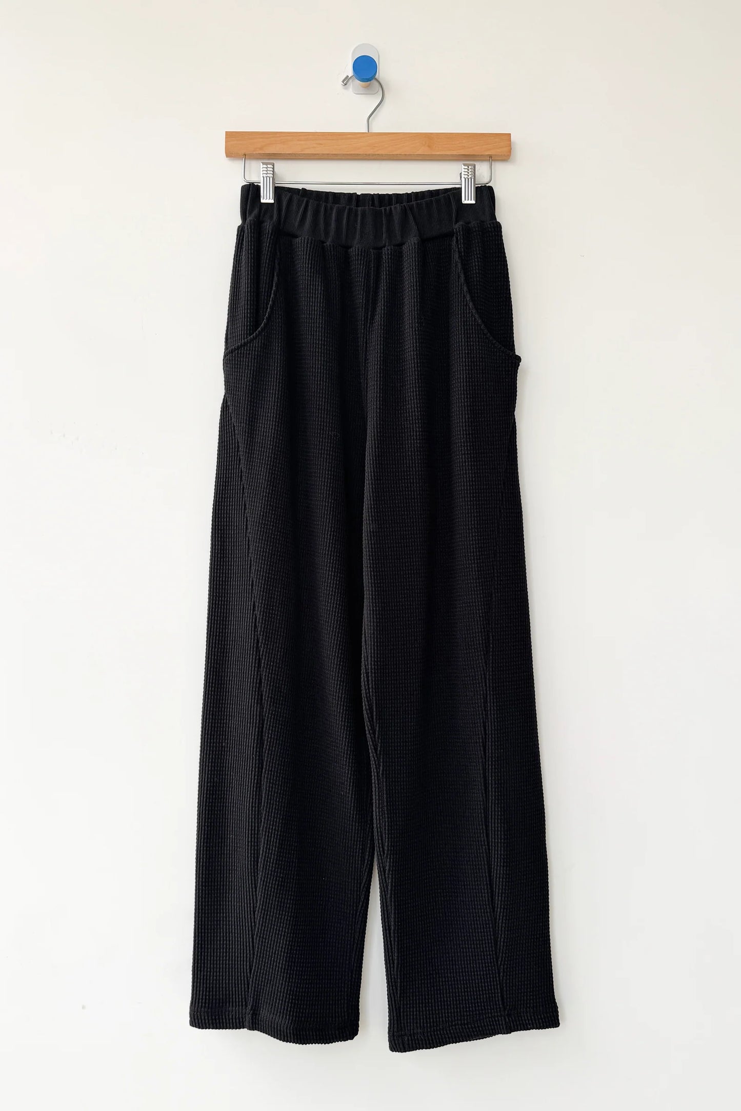 Waffle Lo Pants — True Black