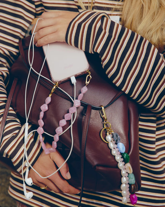 Ateljé Pink twist Short Phone Cord