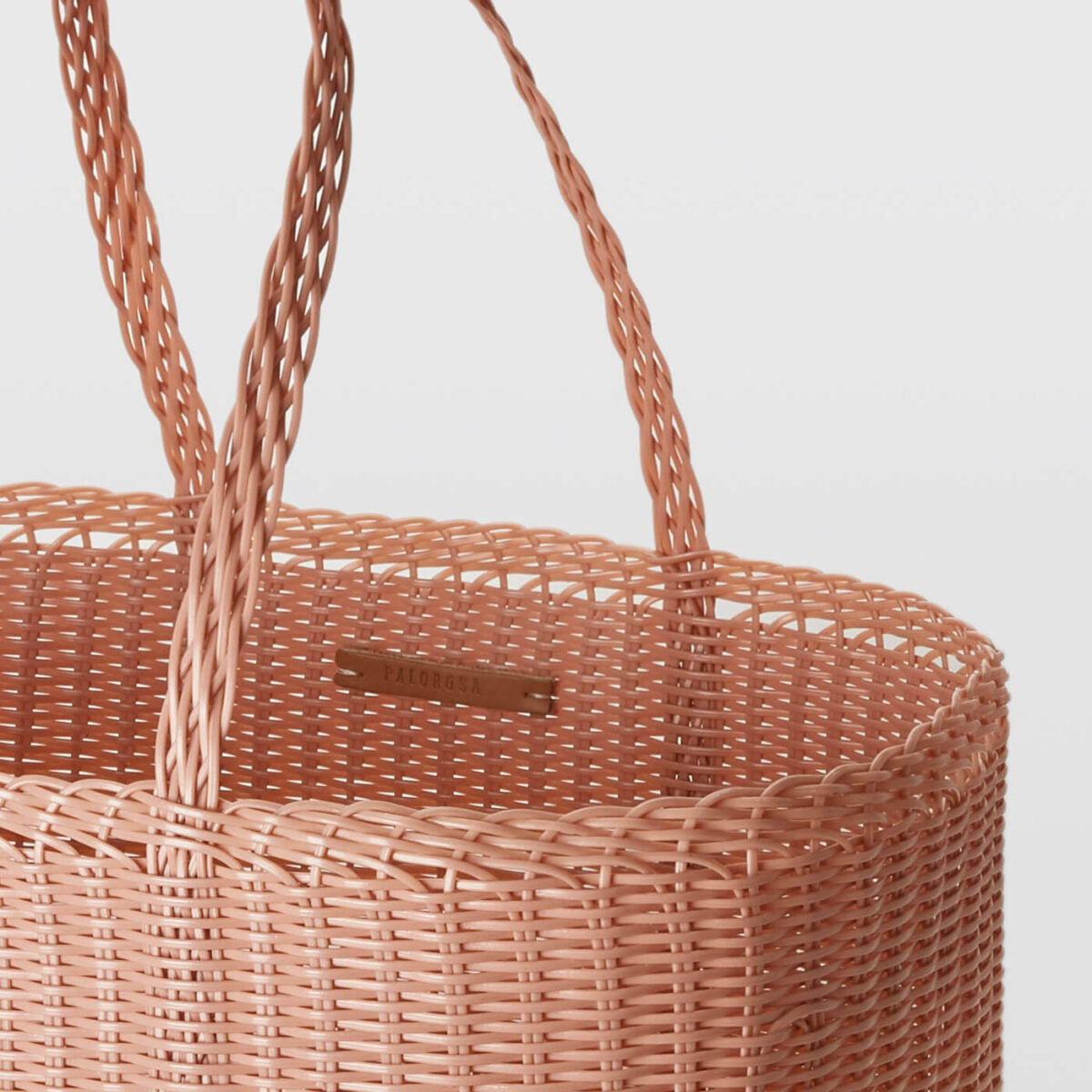 Palorosa Large Handwoven Basket Tote - Rose - Vincent Park - {{shop.address.city}} {{ shop.address.country }}