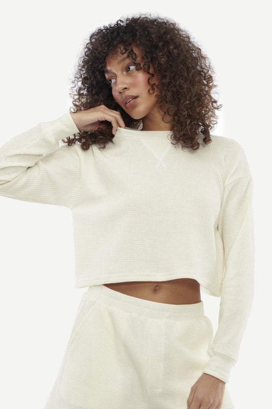 Lacausa Dakota Thermal Shorts - Panna Cotta - Vincent Park - {{shop.address.city}} {{ shop.address.country }}