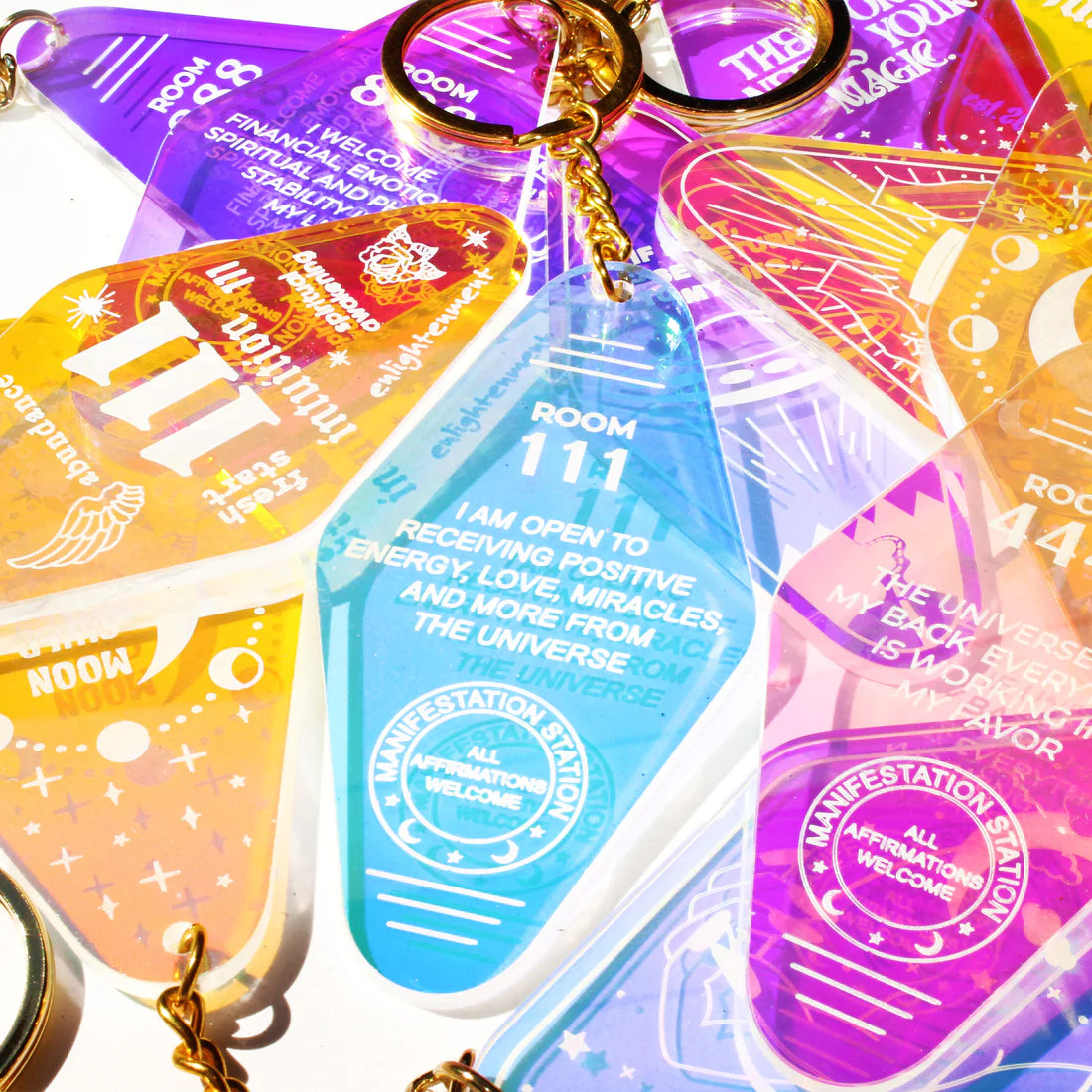 Affirmation Iridescent Keychain 