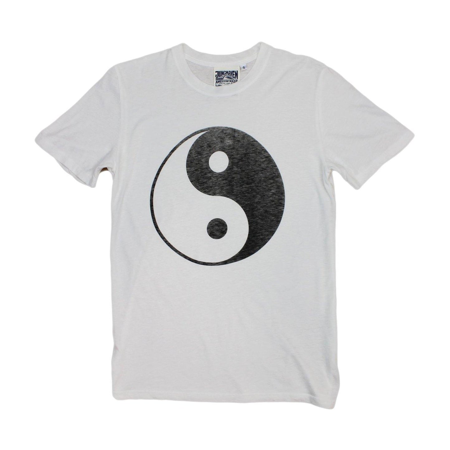 Jungmaven Yin Yang Basic Tee - White - Vincent Park - {{shop.address.city}} {{ shop.address.country }}
