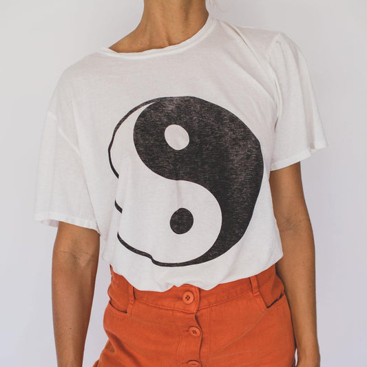 Jungmaven Yin Yang Basic Tee - White - Vincent Park - {{shop.address.city}} {{ shop.address.country }}