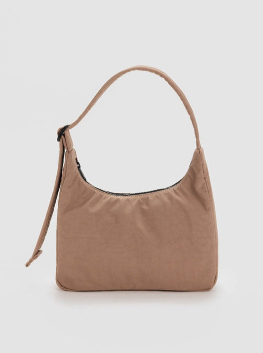 Mini Nylon Shoulder Bag - Cocoa