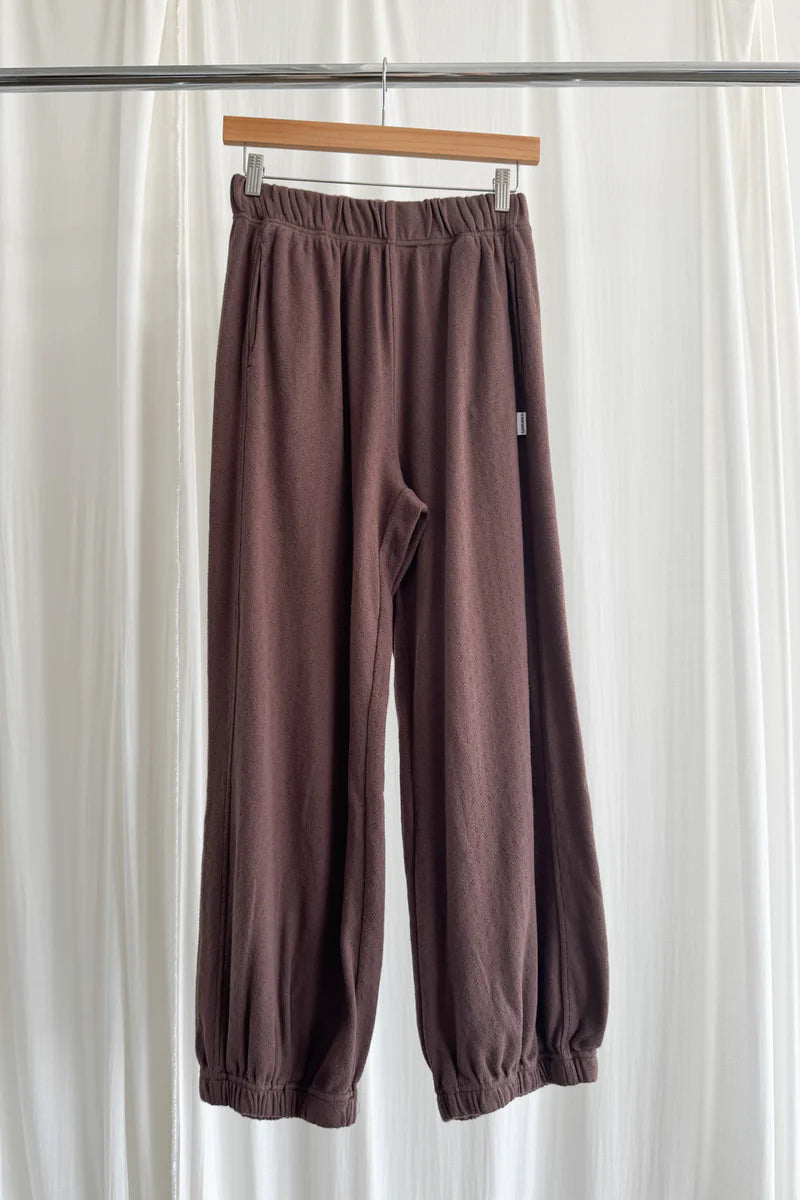 Pointelle \Balloon Pant - Chocolate