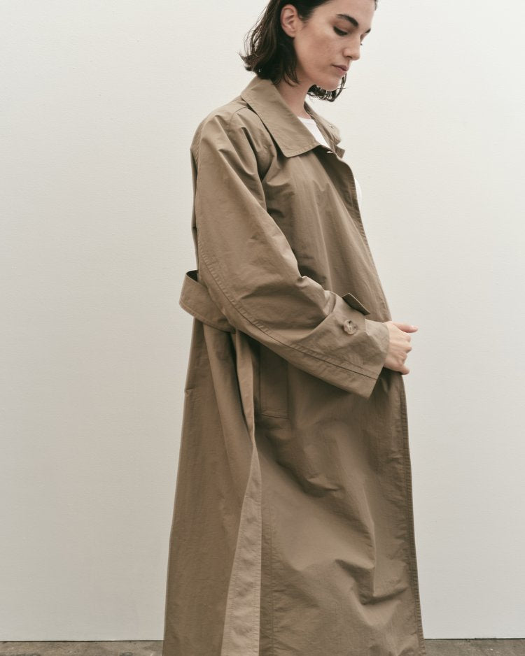 Cotton Blend Trench