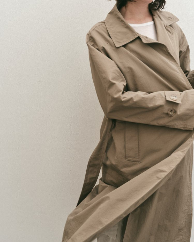 Cotton Blend Trench