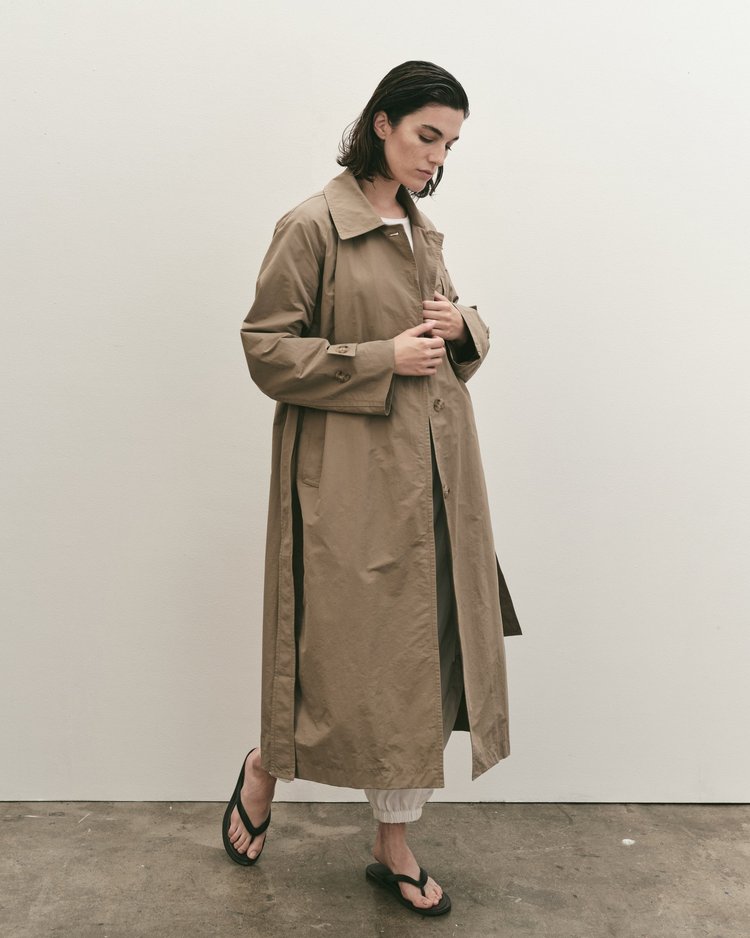 Cotton Blend Trench