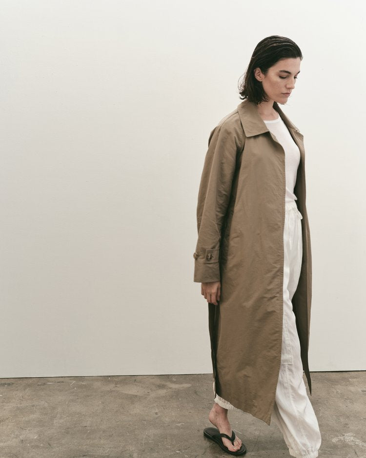 Cotton Blend Trench