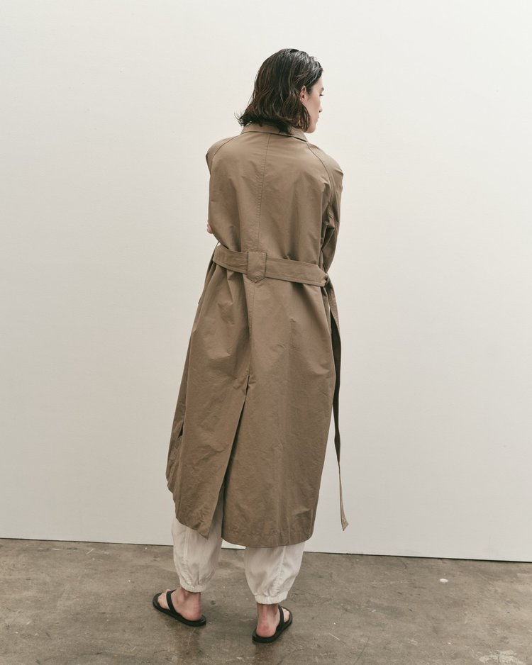 Cotton Blend Trench