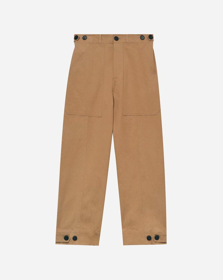 Mijeong Park Cropped Workwear Trouser - Camel