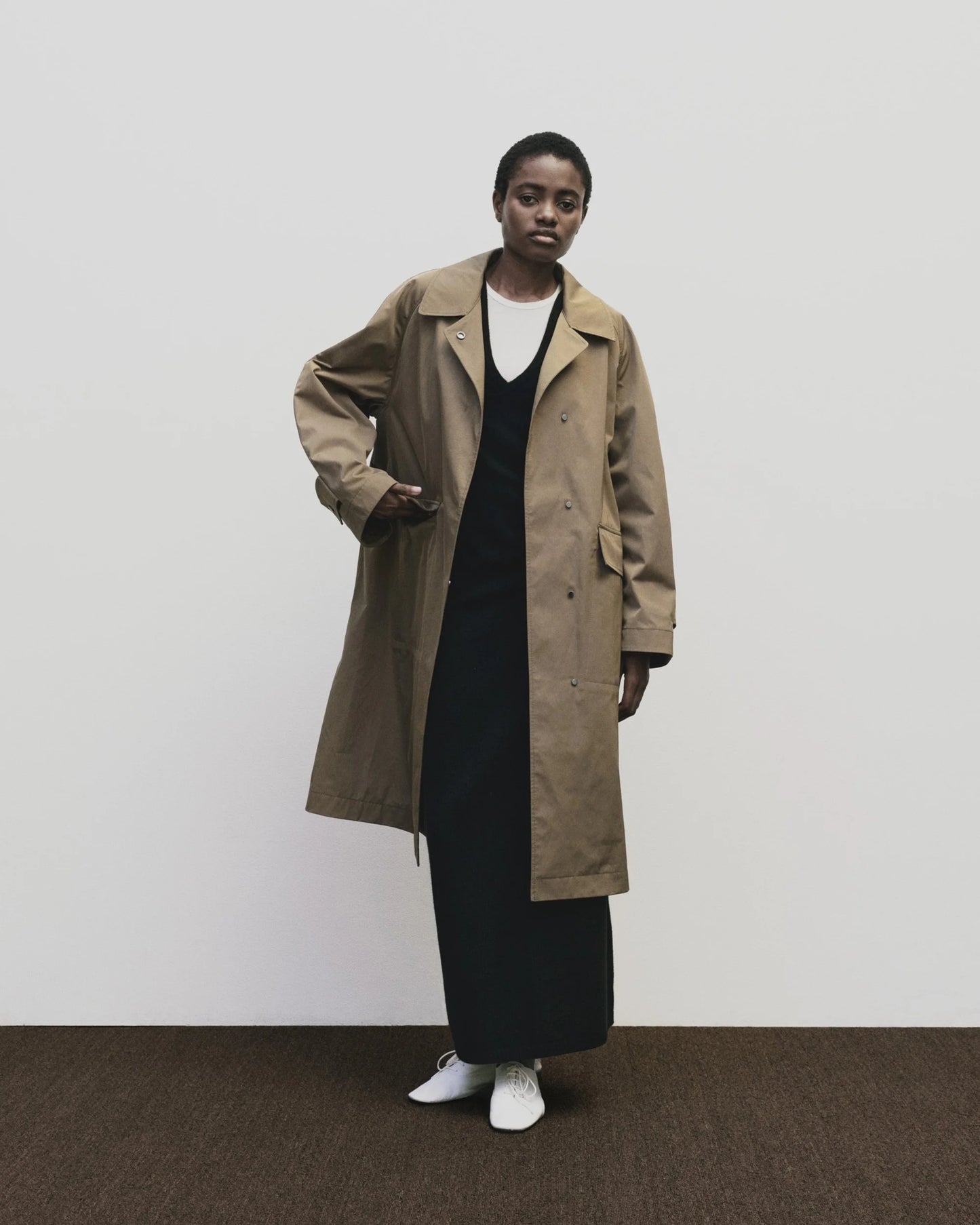 Cashmere Blend Knit Midi Skirt — Black