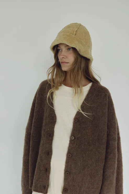 The V-Neck Cardi — Umber