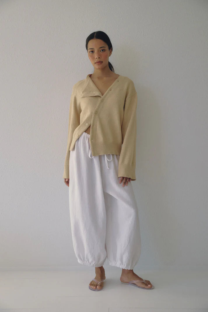 The Harem Pant — Black Linen