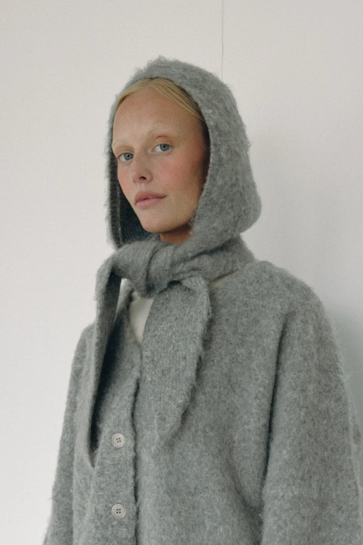 The Hooded Scarf — Grey
