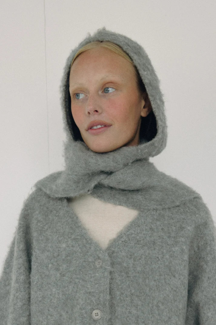 The Hooded Scarf — Grey
