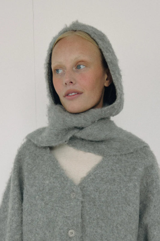 The Hooded Scarf — Grey