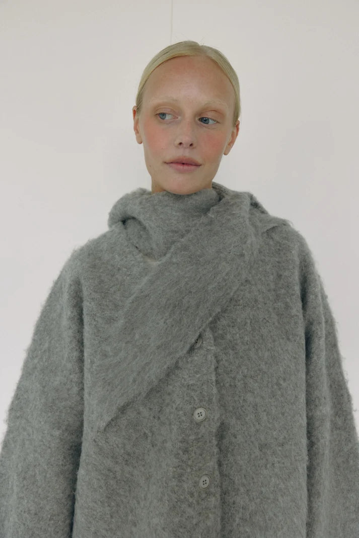 The Hooded Scarf — Grey