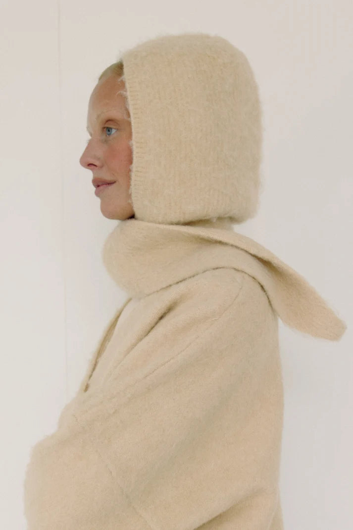 The Hooded Scarf — Cream