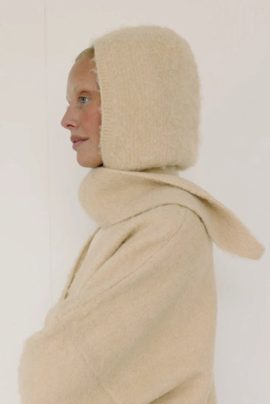 The Hooded Scarf — Cream