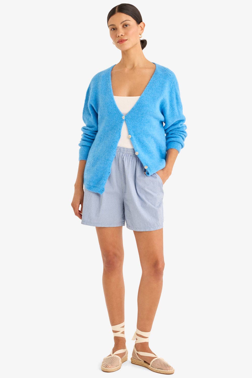 The Colette Cardigan - Bleu