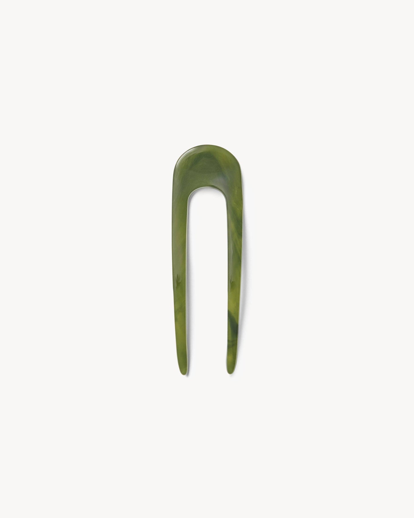 Mini French Hair Pin — Algae