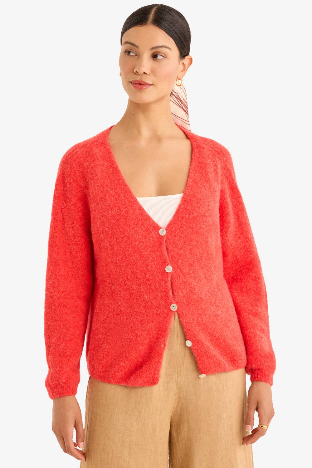 The Colette Cardigan - Tomate