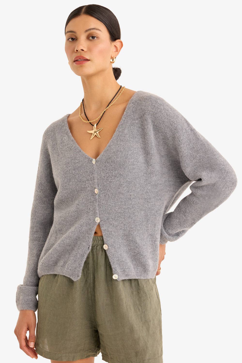 The Colette Cardigan - Grey