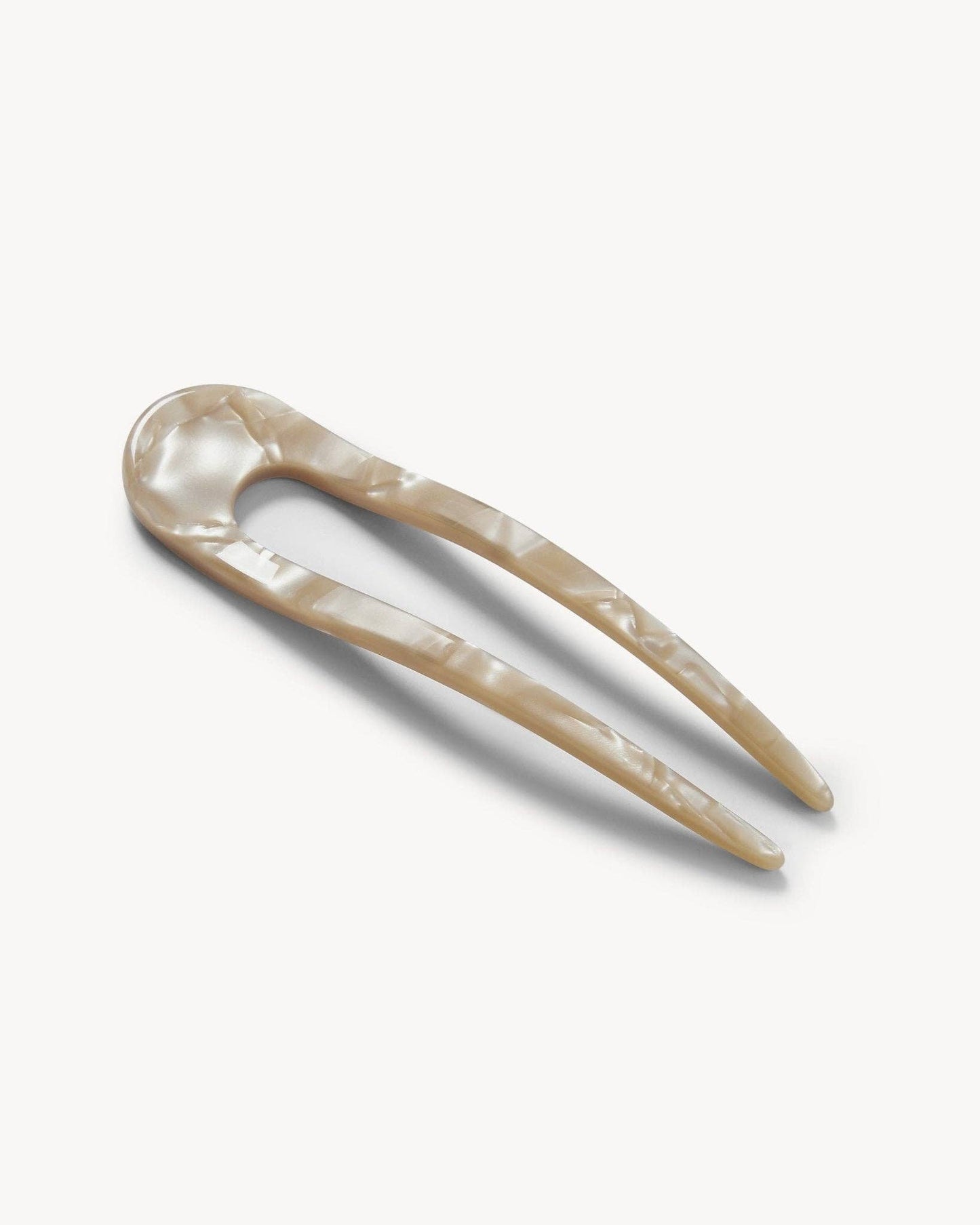 French Hair Pin — Sand Shell