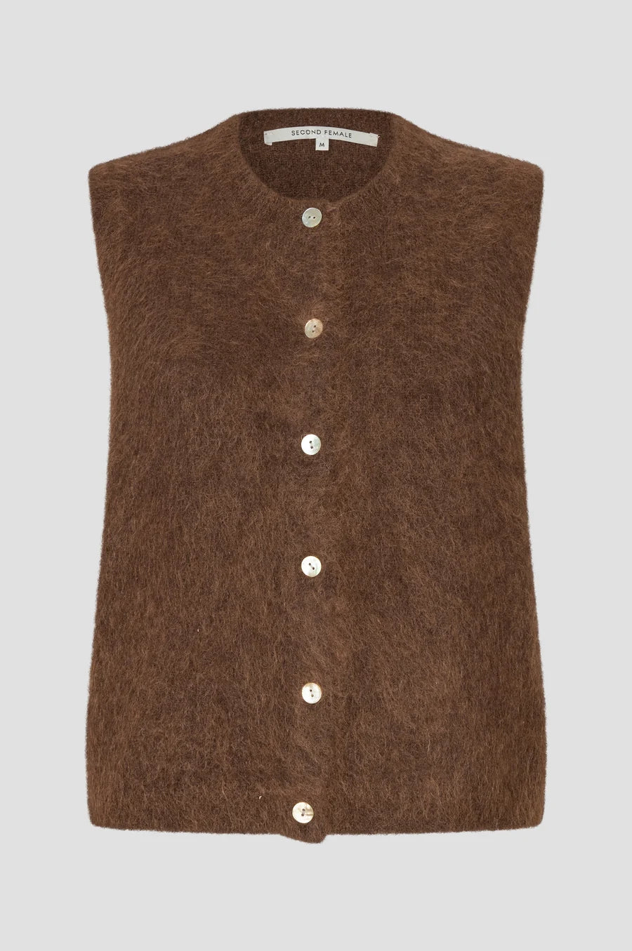 Brook Knit Button Vest — Carafe