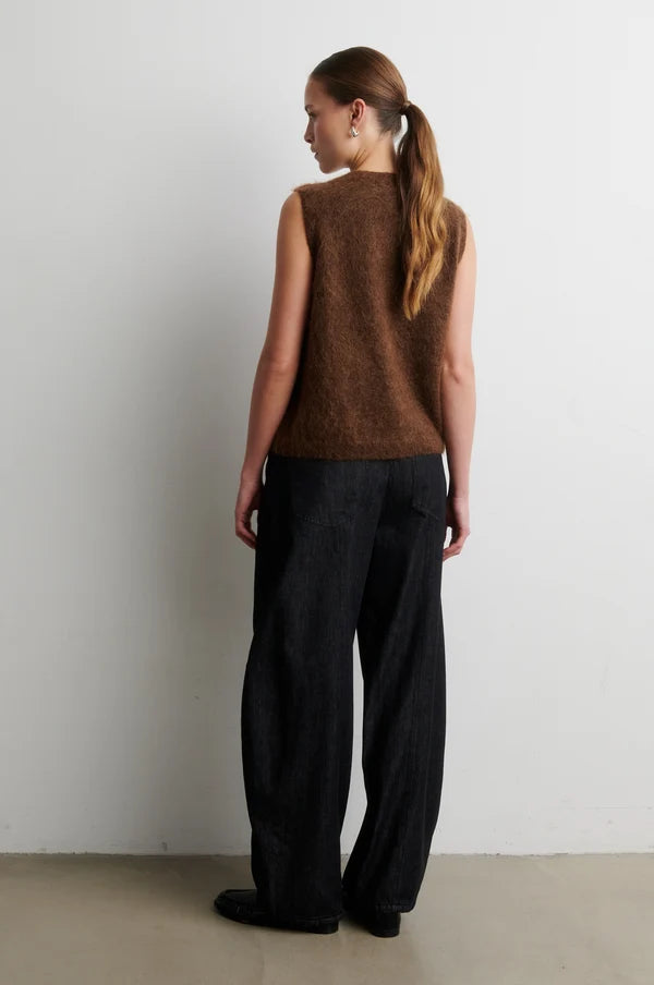 Brook Knit Button Vest — Carafe