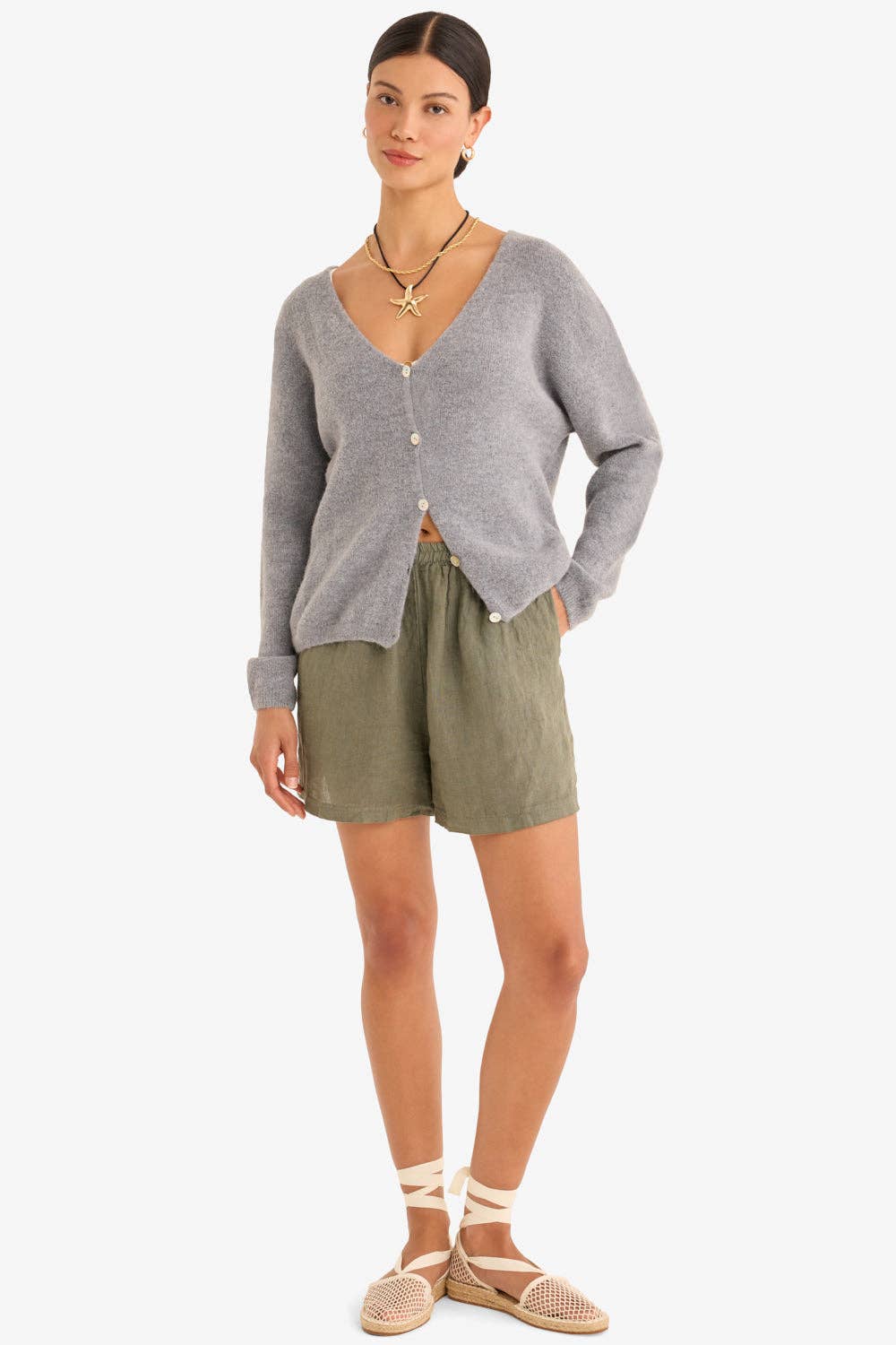 The Colette Cardigan - Grey